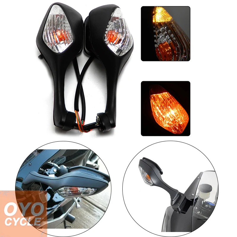 

Motorcycle Racing LED Turn Signals Rearview Side Rear View Mirror Accessories For Honda CBR1000RR 2008-2013 VFR 1200 2010-2012
