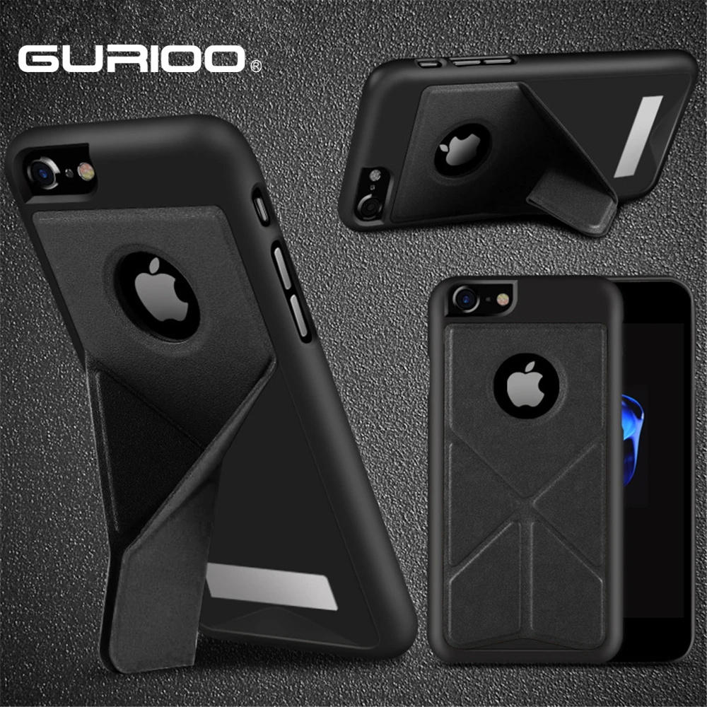 GURIOO Горячая Роскошная задняя крышка из искусственной кожи для iPhone 6 6s 7 Plus функция