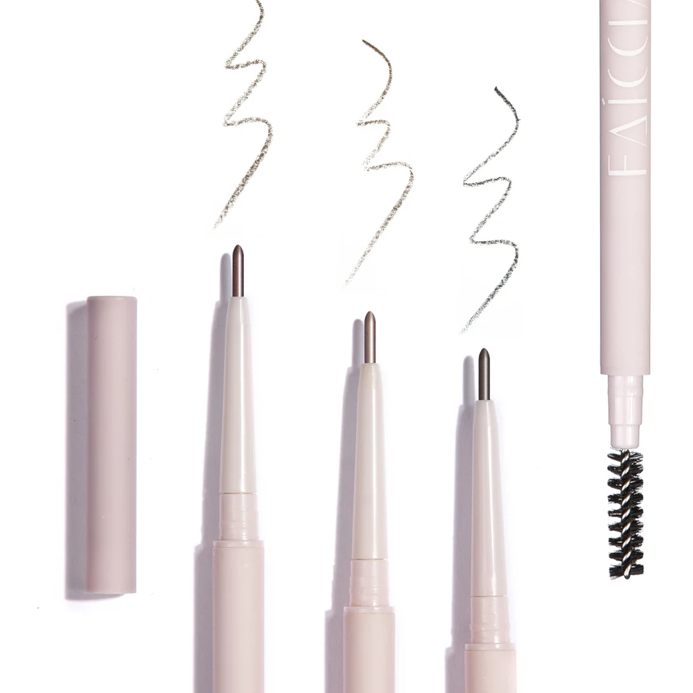 

3 Colors Natural Eyebrow Pencil With Brush Pink Long Lasting Waterproof Tint Cosmetics Eye Eyebrow Makeup Tools TSLM1