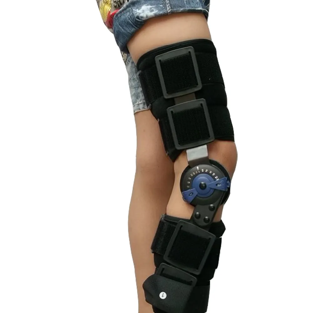키즈 Post Op Hinged Knee Braces ROM 의료용 골 관절염 치료 용 무릎 관절 보호 장치