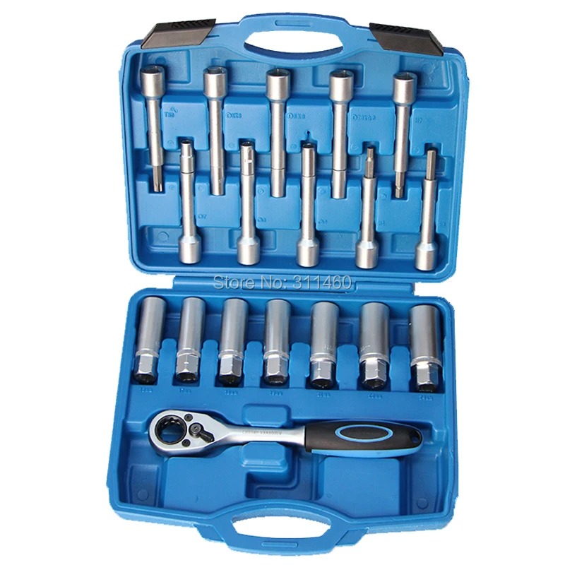 18Pcs/Set Steering Hub Suspension Shock Absorber Strut Nut Removal Tool