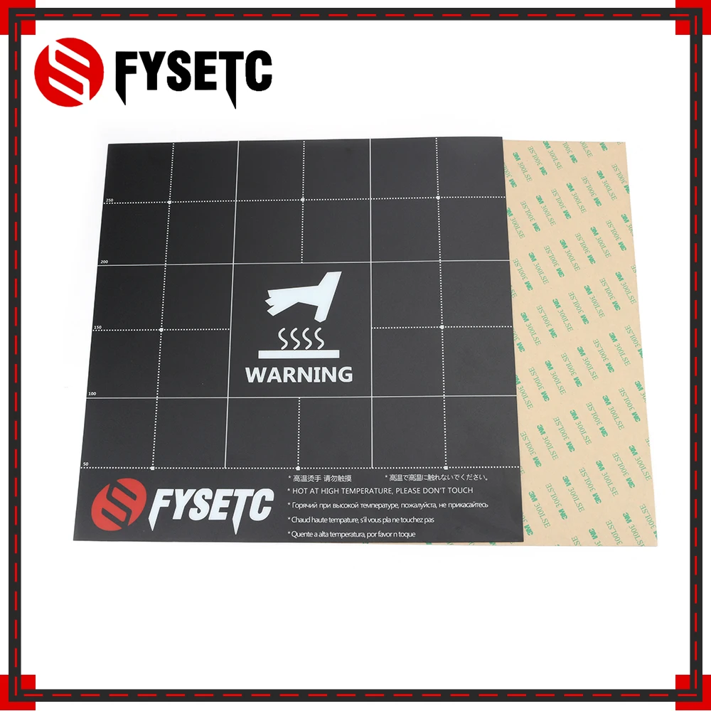 

Fles Magnetic Heat Bed Build Surface Platform 300x300mm 2 in 1 with 3M Backing for CR-10S Lulzbot Taz6