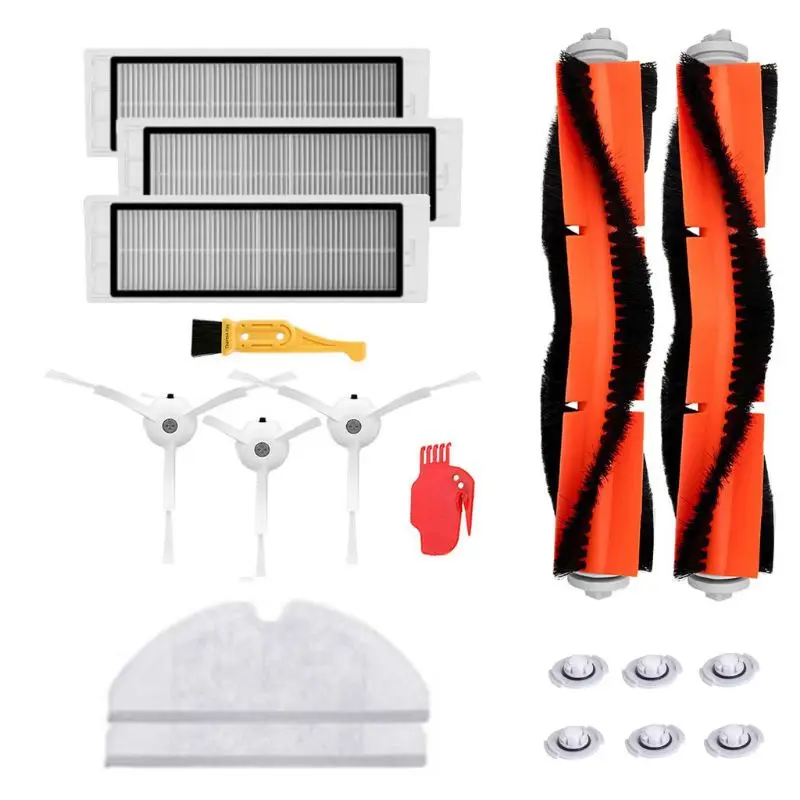 18PCS/set Home Vacuum Cleaners Brushes Filter Parts Replacement for Xiaomi Mi Robot Roborock s50 s51 Roborock 2 Vacuum Cleaner