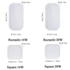 LED Waterproof IP65 LED Porch Lights Surface mounted 16W 20W 110V 220V Outdoor Wall Light Round Oval Bathroom Bulkhead Lamp 3