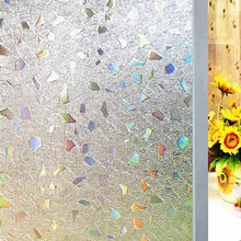 Hot Sale Glass Stickers Laser Opaque Bathroom Home Decor Self Bedroom Living Room Wide 45cm Window Privacy Protection Long 2m