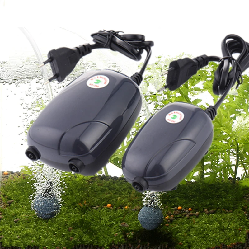 

Quiet 220v 3w 5w Aquarium Air Pump Fish Tank Mini Air Compressor Single Double Outlet Oxygen Pump Aquarium Accessories For Fish