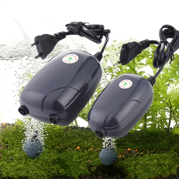 

Quiet 220v 3w 5w Aquarium Air Pump Fish Tank Mini Air Compressor Single Double Outlet Oxygen Pump Aquarium Accessories For Fish