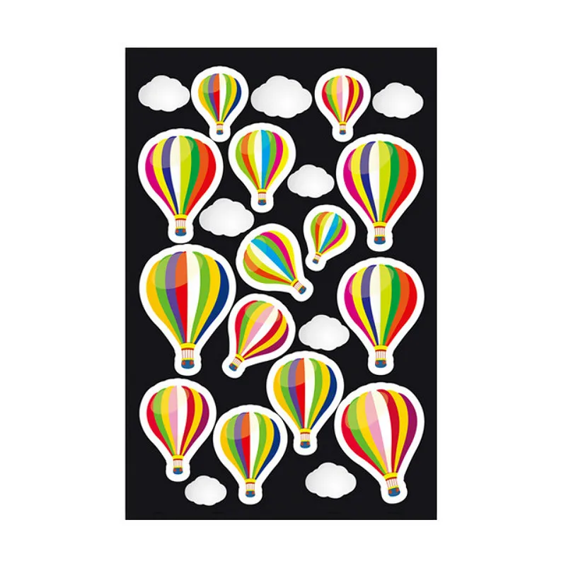 

1pcs Kawaii Balloon Colour Geometric Figure Mini Paper Decoration DIY Diary Scrapbooking Student Supplies Stationery Sticker