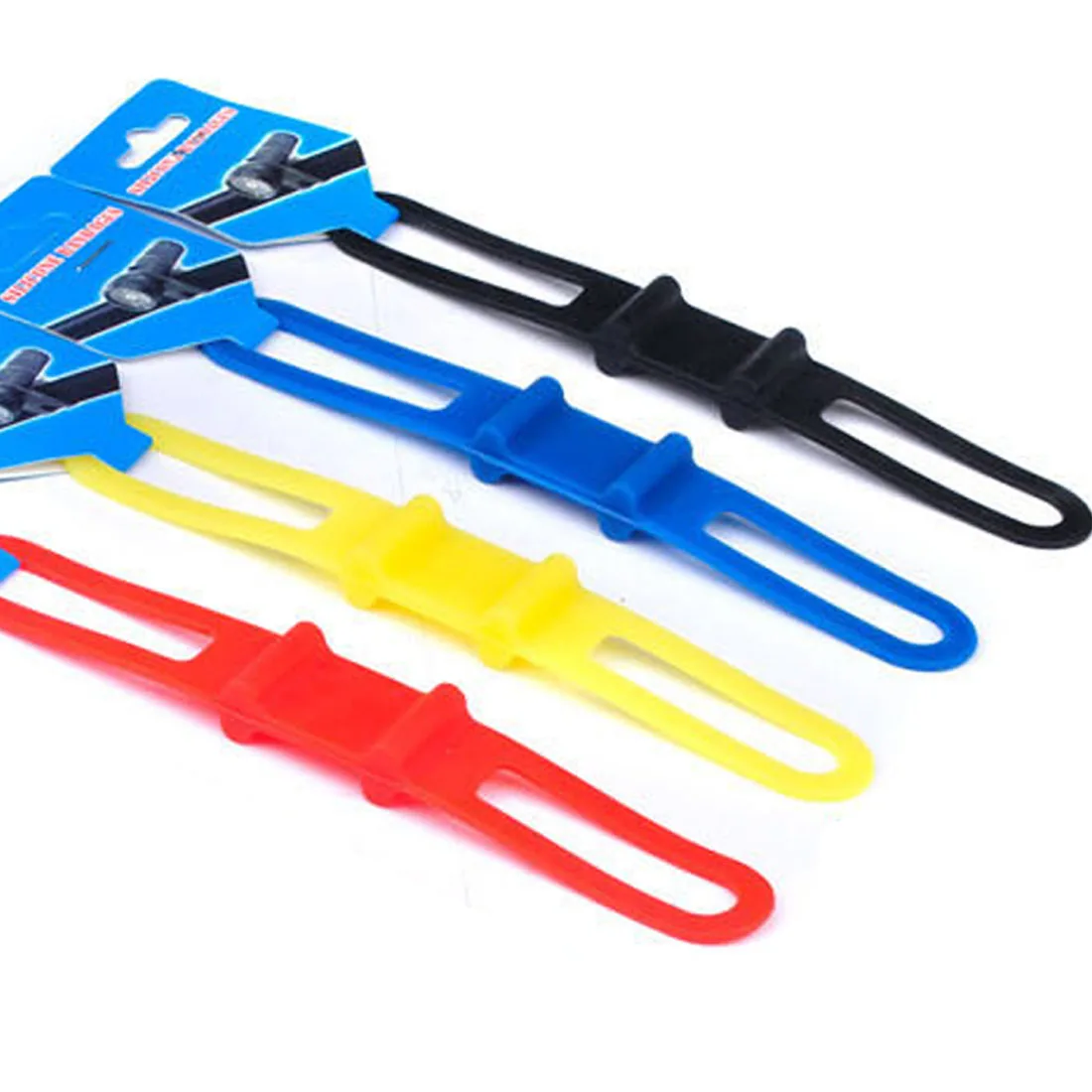 

Hot Sell Bike Light Holder Bicycle Handlebar Silicone Strap Band Phone Fixing Elastic Tie Rope Cycle Torch Flashlight Bandages