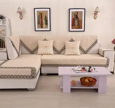 WLIARLEO геометрический чехол для дивана, современный диван, чехлы для полотенец, универсальный нескользящий Чехол для сидения для дома, бежевый угловой чехол для дивана - Цвет: Beige