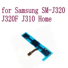 lot Home Button Flex Cable Menu Return Key Repair Touch sensing Audio Parts For Samsung Galaxy SM-J320 J320F J310 Cell phone