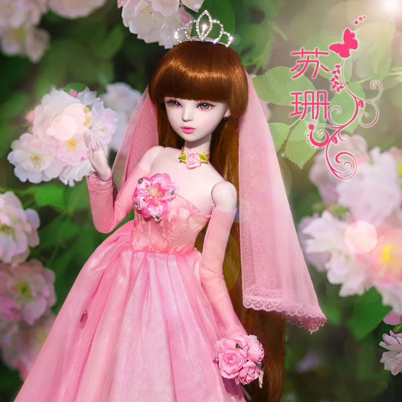 60 см длинное платье для верховой езды куклы невесты ручная работа 1/3 Bjd кукла