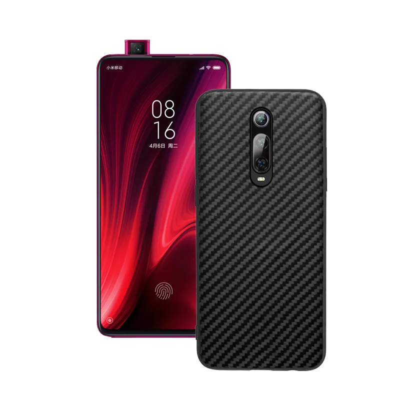 

For Xiaomi Mi 9T Pro Case Luxury Soft TPU edge+Hard Cloth Carbon fiber Protect back cover case for xiaomi mi 9t mi9t shell