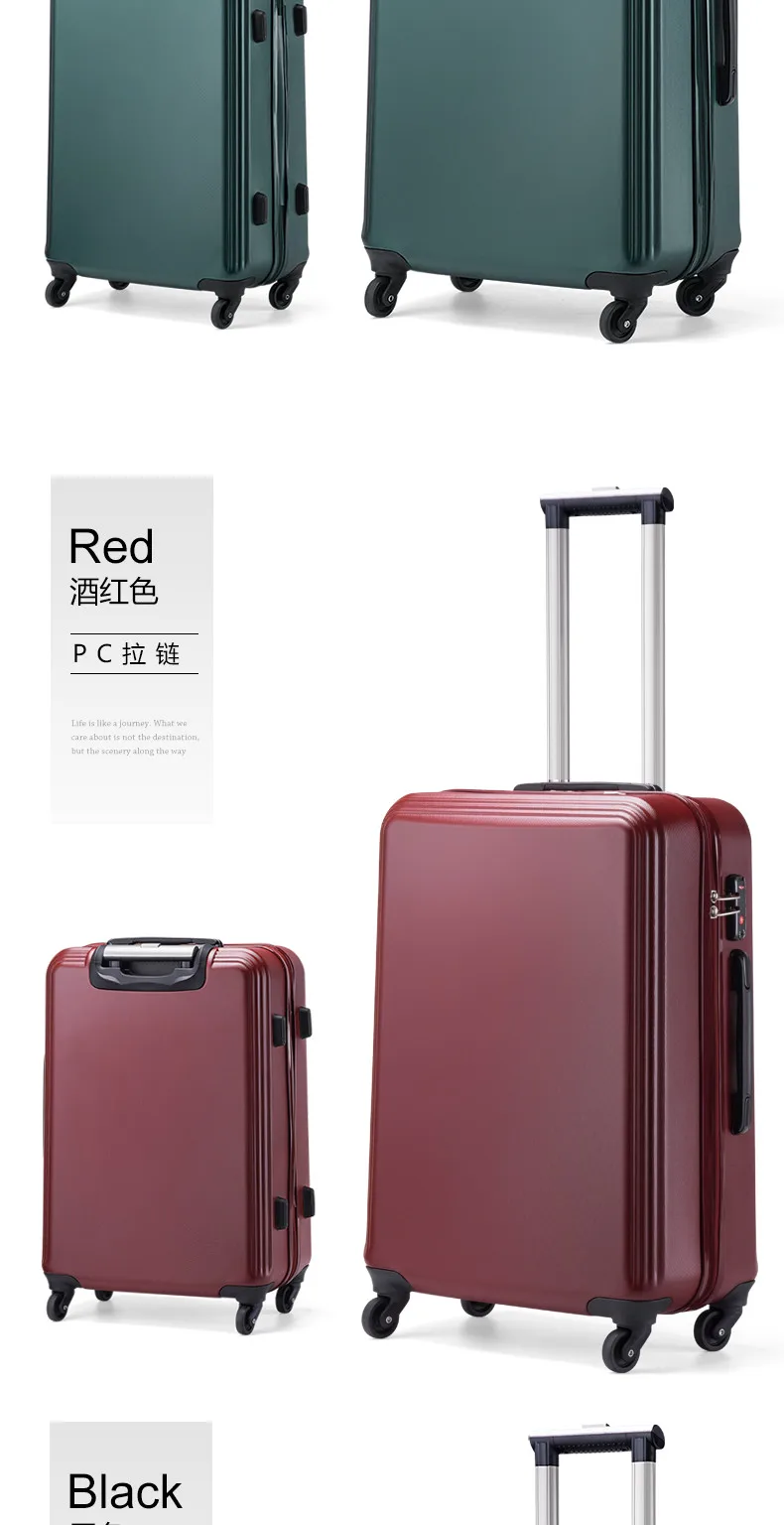 Travel Luggage Men Women Trolley Alloy Business Rolling Airplane Luggage Light Weight Suitcase Spinner Wheels Trunk (8)
