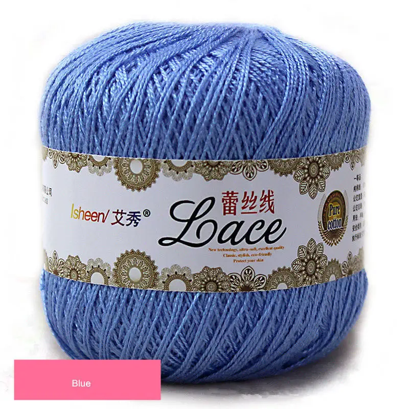 50 g/ball 8# Lace Crochet Thread Cotton Wool Fine Yarns Embroidery Crochet Knitting Lace Jewelry DIY Hand Knitting Threads