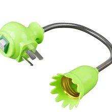 E27 шланг основание светильника с выключателем 360 градусов вращения гибкие универсальные преобразования E27 лампа держатель свободное вращение держатель лампы e27