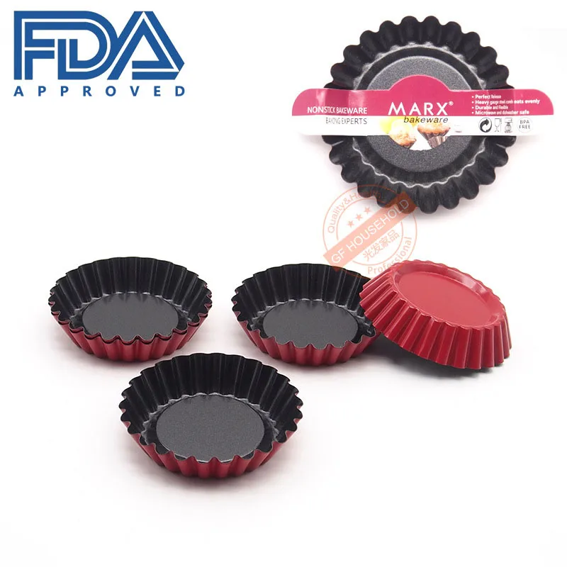 

Tart Pan, 1pc Mini Round Nonstick Egg Tart Mold Muffin Cake Mold Home Baking Pie Plate