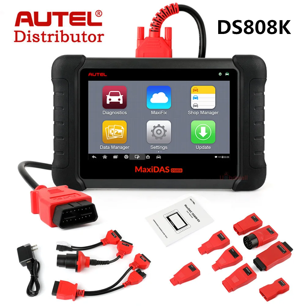 

Autel MaxiDAS DS808 Kit Full Set Upgraded of DS708 Auto Diagnostic Tool OBD2 Scanner with Key Coding Same Function as MS906