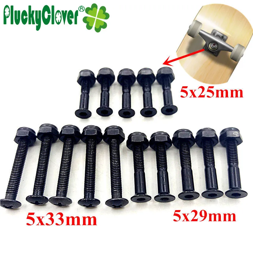 

8pc Skateboard Longboard Screws and Nuts 25mm 29mm 33mm Scooter Roller Skate Bolts Nuts Skateboard Truck Accessories Screw Nails