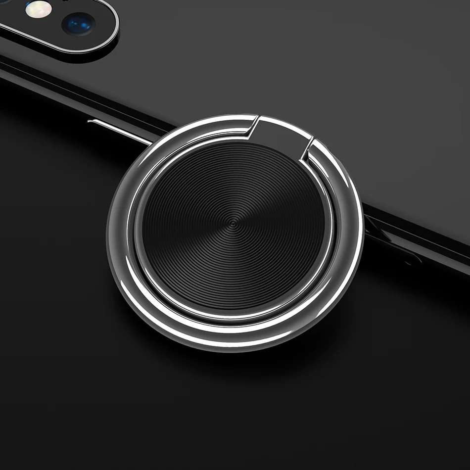 FLOVEME кольцо-держатель для телефона 180 рацион металлическое кольцо-держатель для телефона Автомобильный держатель Подставка для телефона универсальный для iPhone X 8 7 - Цвет: CD Pattern Black