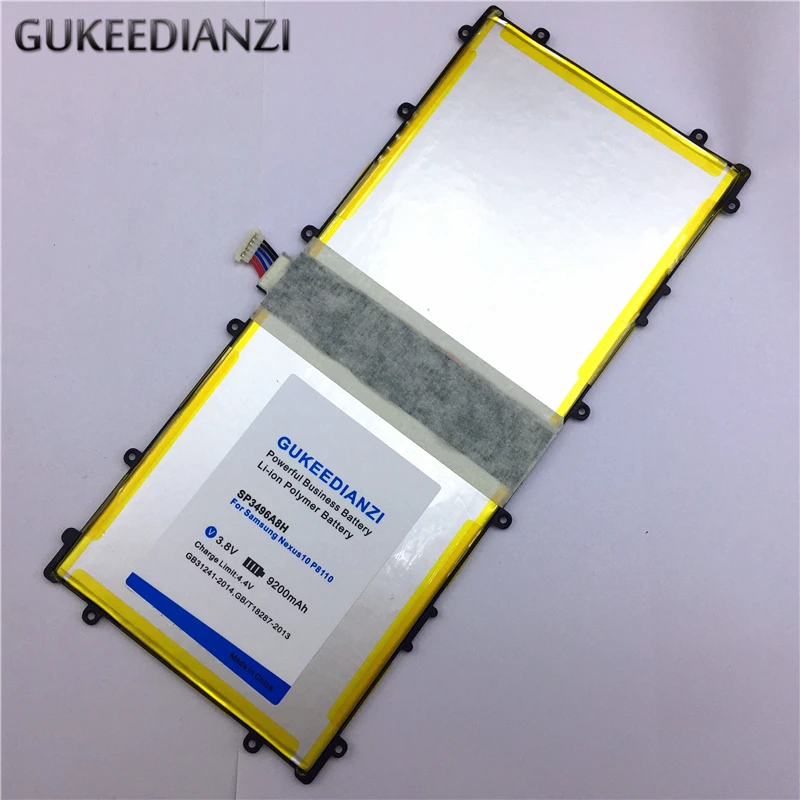 

GUKEEDIANZI SP3496A8H 9200mAh Tablets PC Battery For Samsung Google Nexus 10 GT-P8110 P8110 Replacement Rechargeable Battery