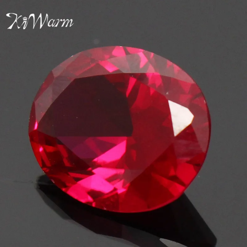 KiWarm 4.12CT гранатовый красный рубин 9x11 мм благородный Искусственный драгоценный
