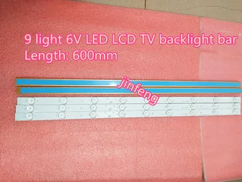

100% NEW9 light 6V LED backlight strip 32 inch general 9 lamp 6V LCD TV lens lamp bar can cut lamp bead.