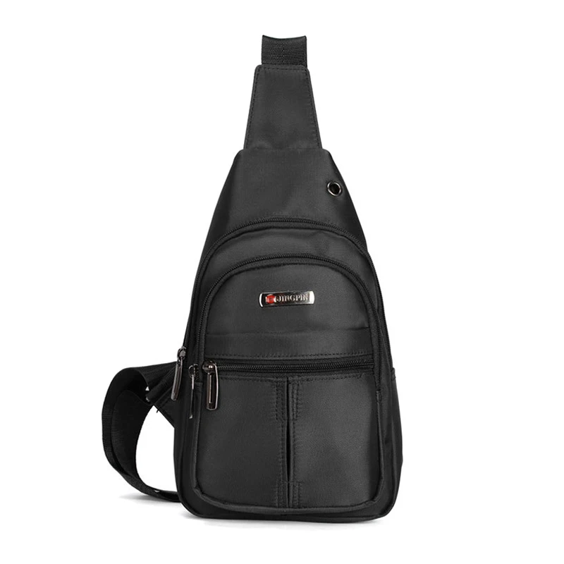 

Men Wear Resistant Waterproof Chest Bag with Adjustable Shoulder Strap LXX9
