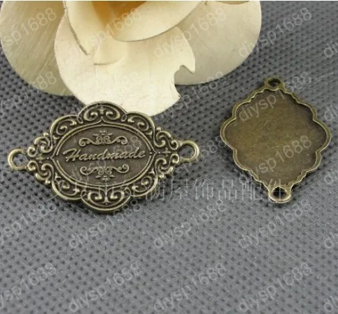 

40pcs/lot alloy bead Antique Bronze 41*25MM connection with 2 holes Jewelry Findings,Accessories pendant,JJA2057