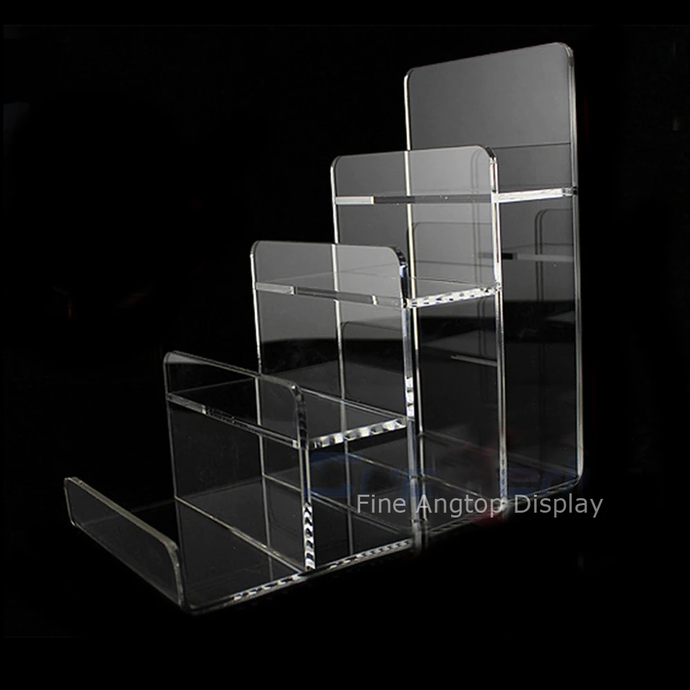 2pcs/lot Clear Acrylic Wallet Display Stand Holder Leather Handbag Purse Display Stand Jewelry Stand Cosmetic Display Racks