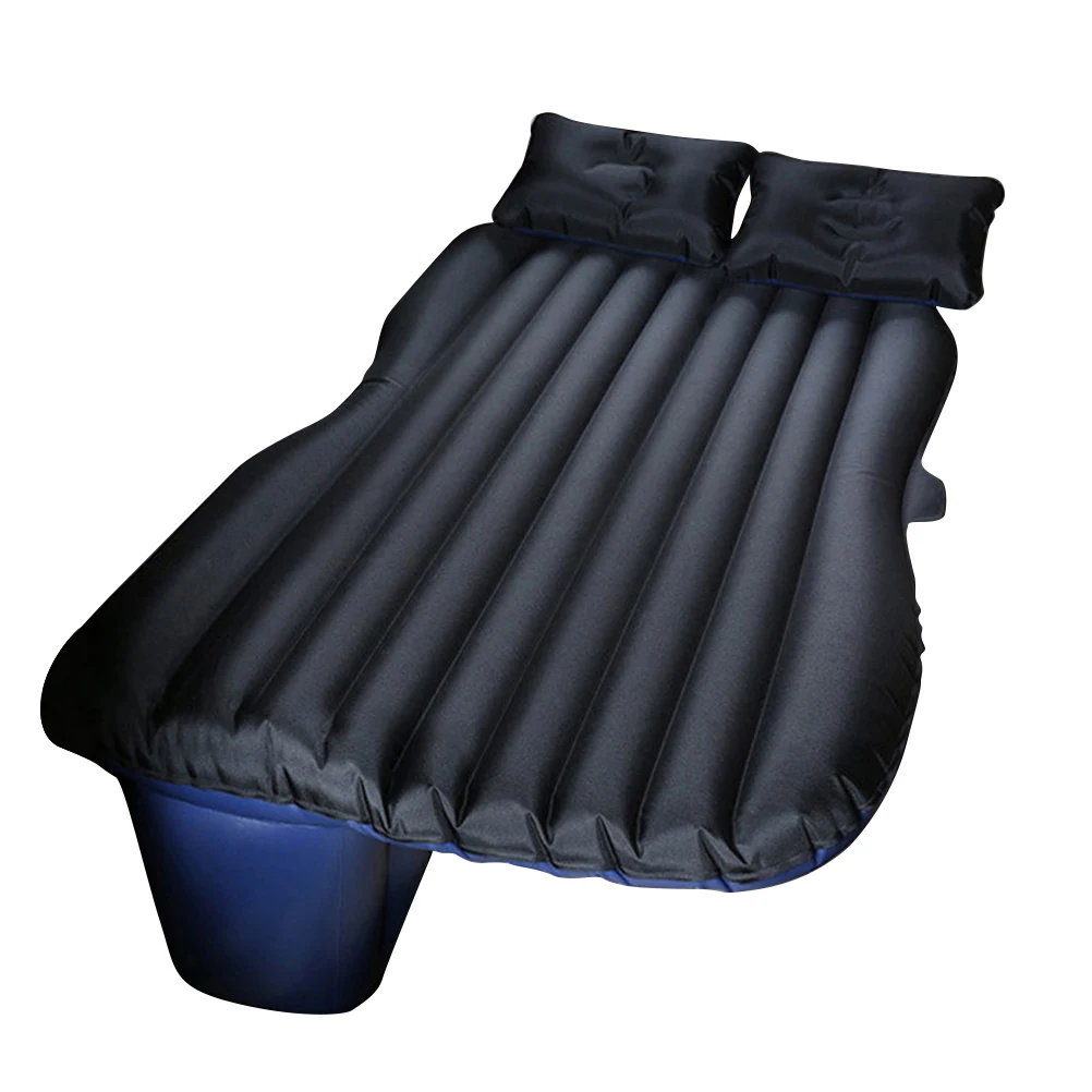 

Car Travel Inflatable Mattress Bed Travelling Camping Back Seat Oxford Fabric Extended Mattress and Two Pillows(Black)