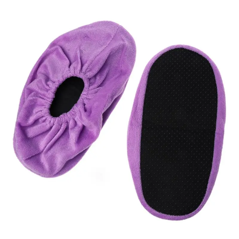 

Shoe Cover Non Slip Insole Fleece Soft Protector Clean Home Indoor Thicken Covers Shoes Sneaker Sandals Elastic Cord Overshoes