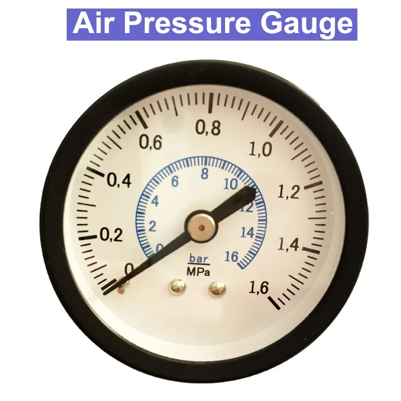Манометр для измерения давления 50 мм 16 бар 1 6 МПа|pressure gauge|air pressure gaugeair gauge |