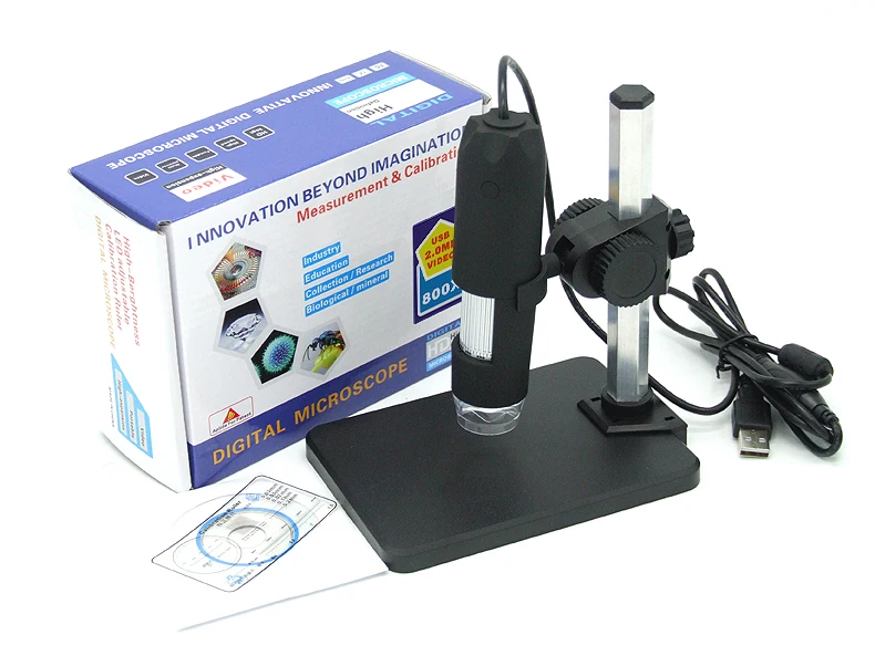 

2MP 1-50X/800X USB Microscope For Science Inspection Handheld Endoscope