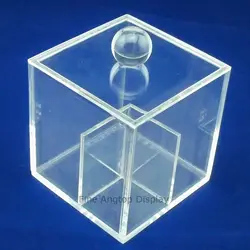 Акриловые коробка для хранения ювелирных изделий Cube Организатор держатель
