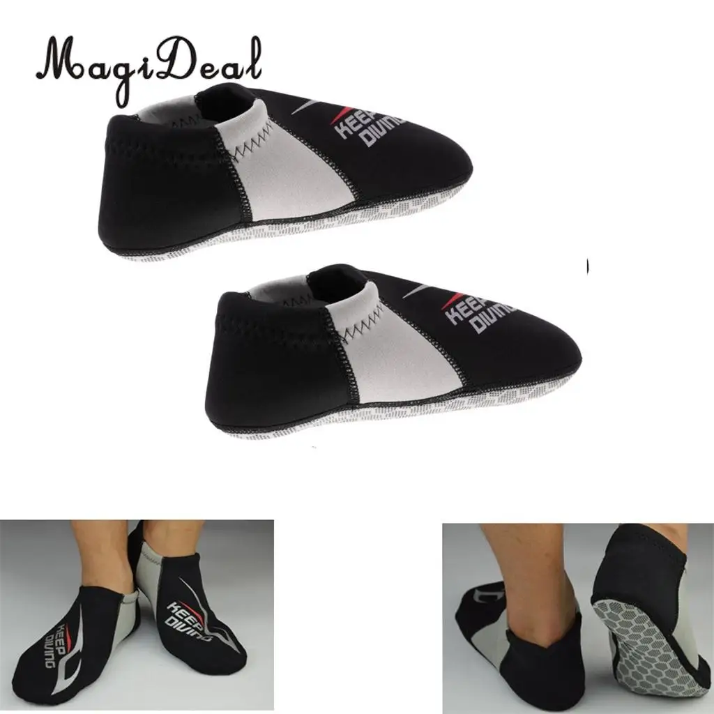 MagiDeal Adult Men Women Non-slip 3mm Neoprene Aqua Socks Swim Surf Beach Scuba Diving Water Sports Wetsuit Shoes Boots Fins