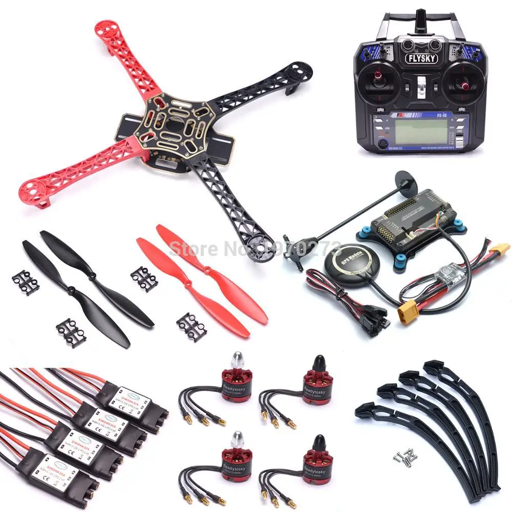 F450 телефон с рамкой APM2.8 Контроллер полета 7M GPS 2212 920kv двигатель 30A ESC 1045 Prop Flysky Φ FS I6