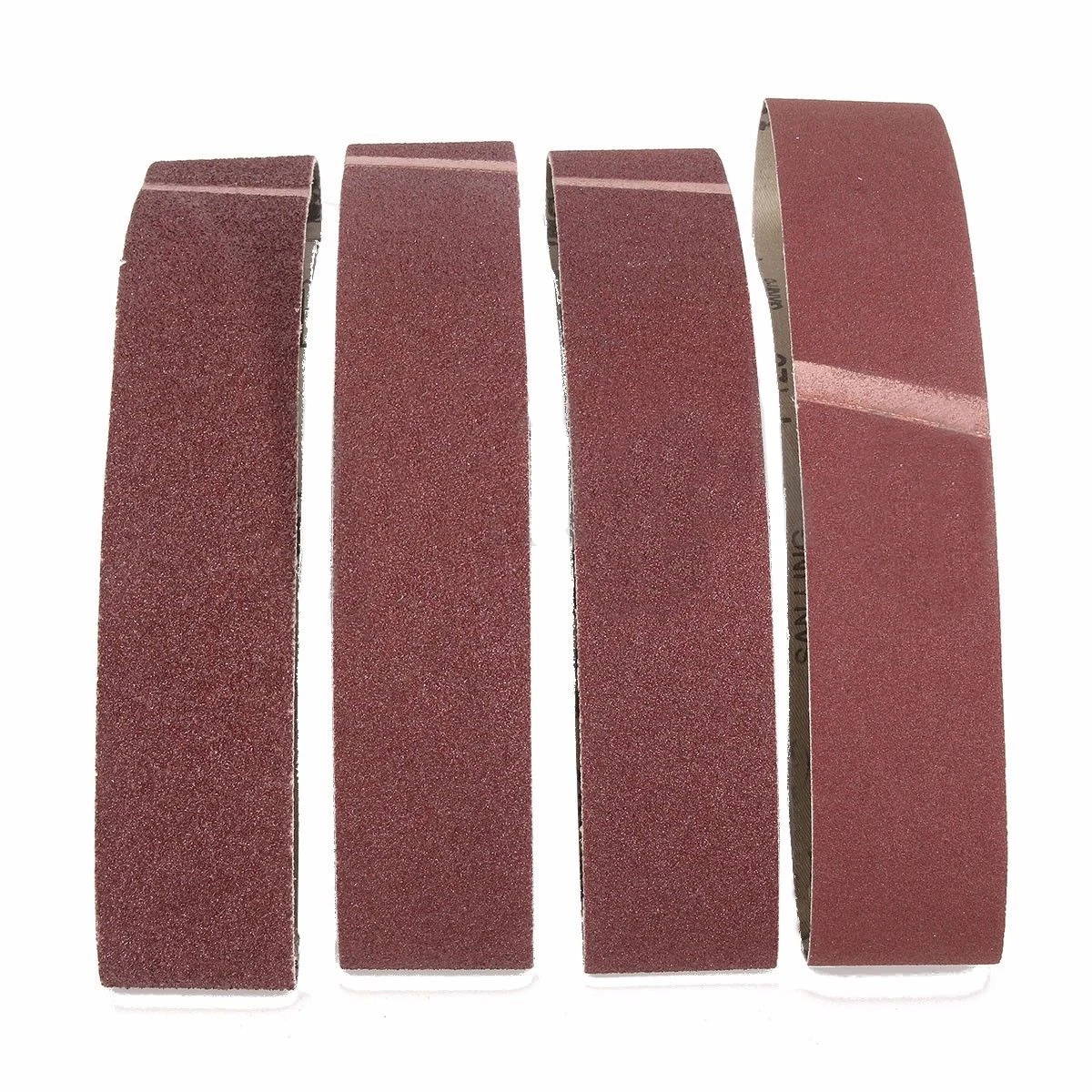DWZ 20PCS 50 x 686mm Sanding Belts Mixed Grade 40 60 80 120 Grit Oxide Sander Coarse