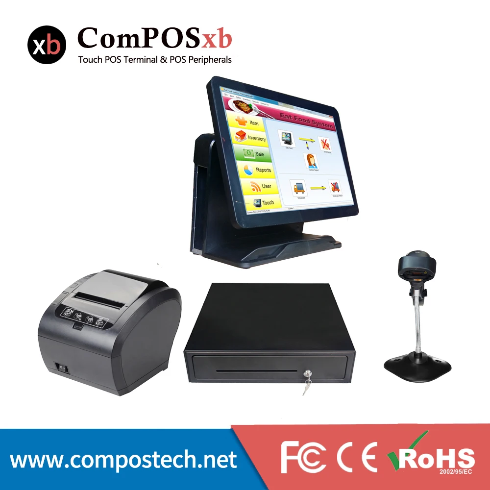 Cheap Pos 15 Inch Pos Touch All In One Pc Pos System Cash Register