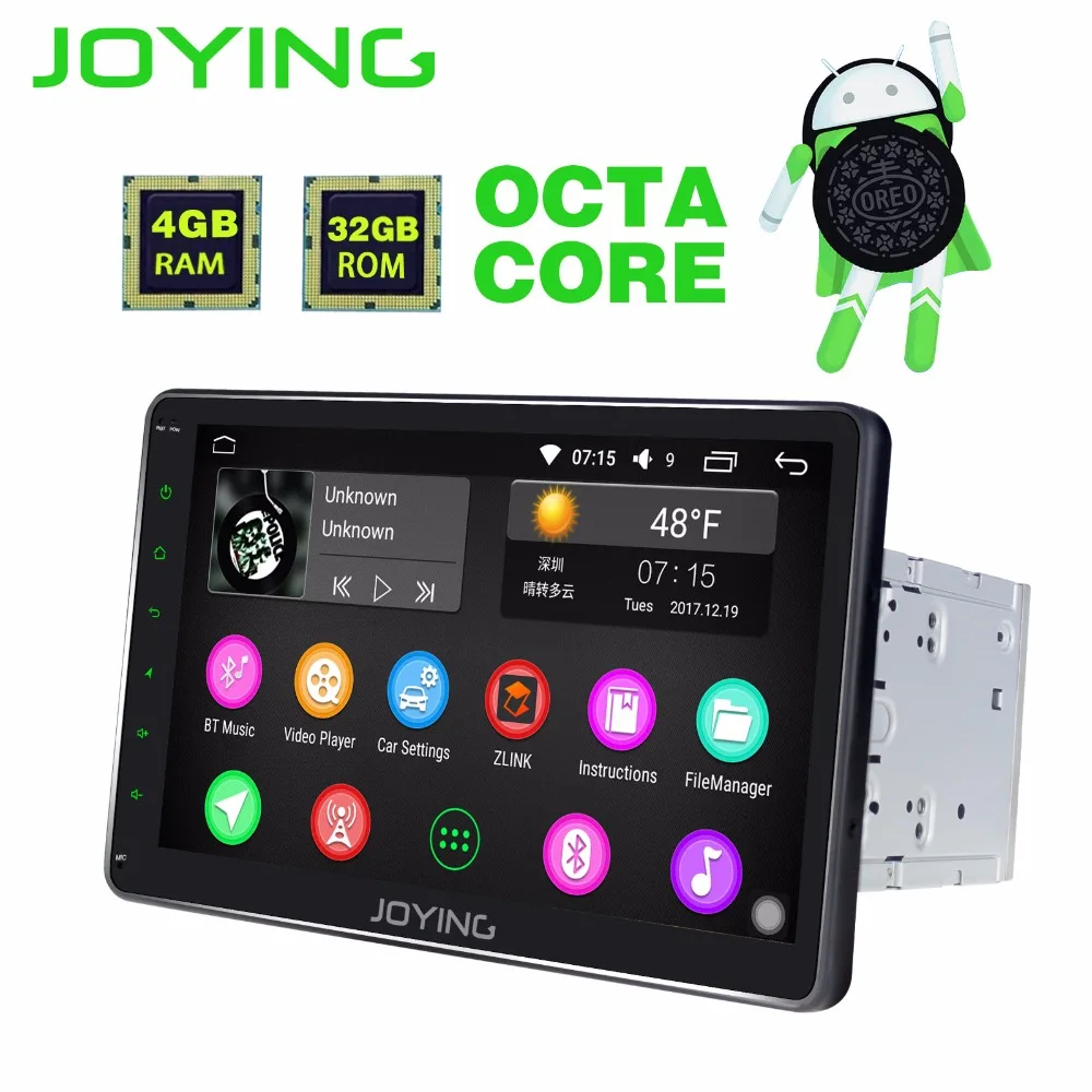 JOYING Latest HD 10 4GB RAM Octa 8 Core Android 8 0 font b Car b