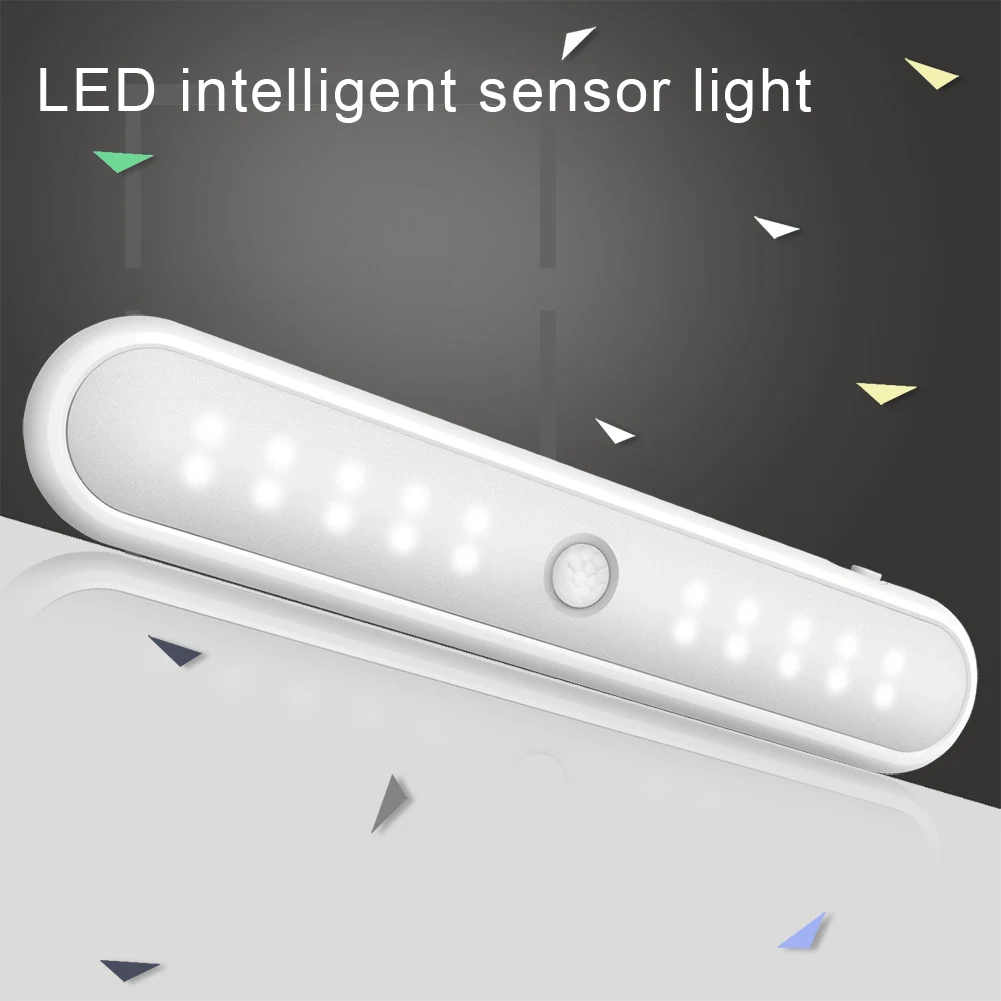 buy Hot 20 LEDs Wireless PIR Motion Sensor Light Intelligent Infrared Induction Lamp for Cabinet Closet XJS789