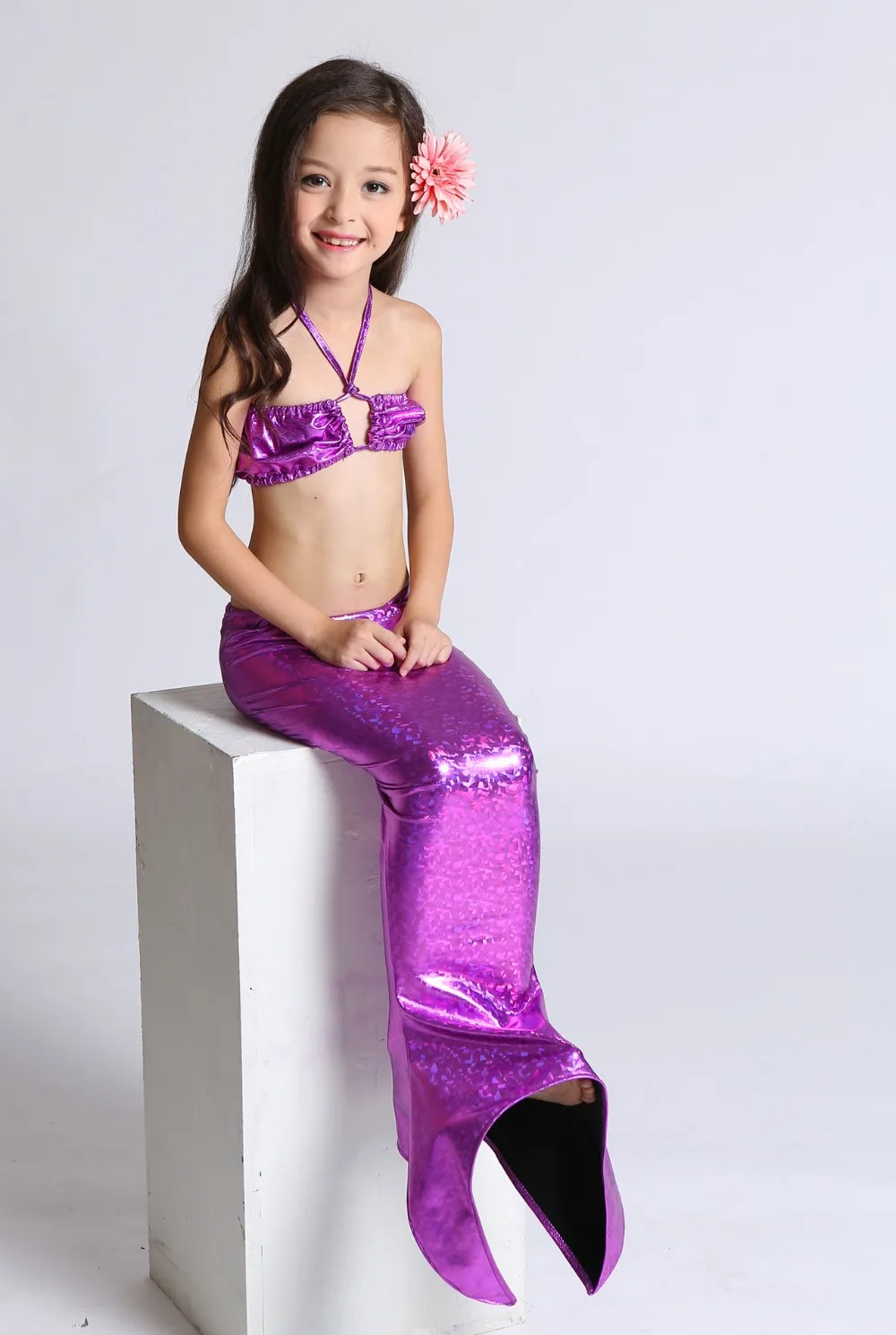 Mermaid tail for kids mermaid tails for girls costume for swimming child swimwear for Halloween cosplay Costume (17)