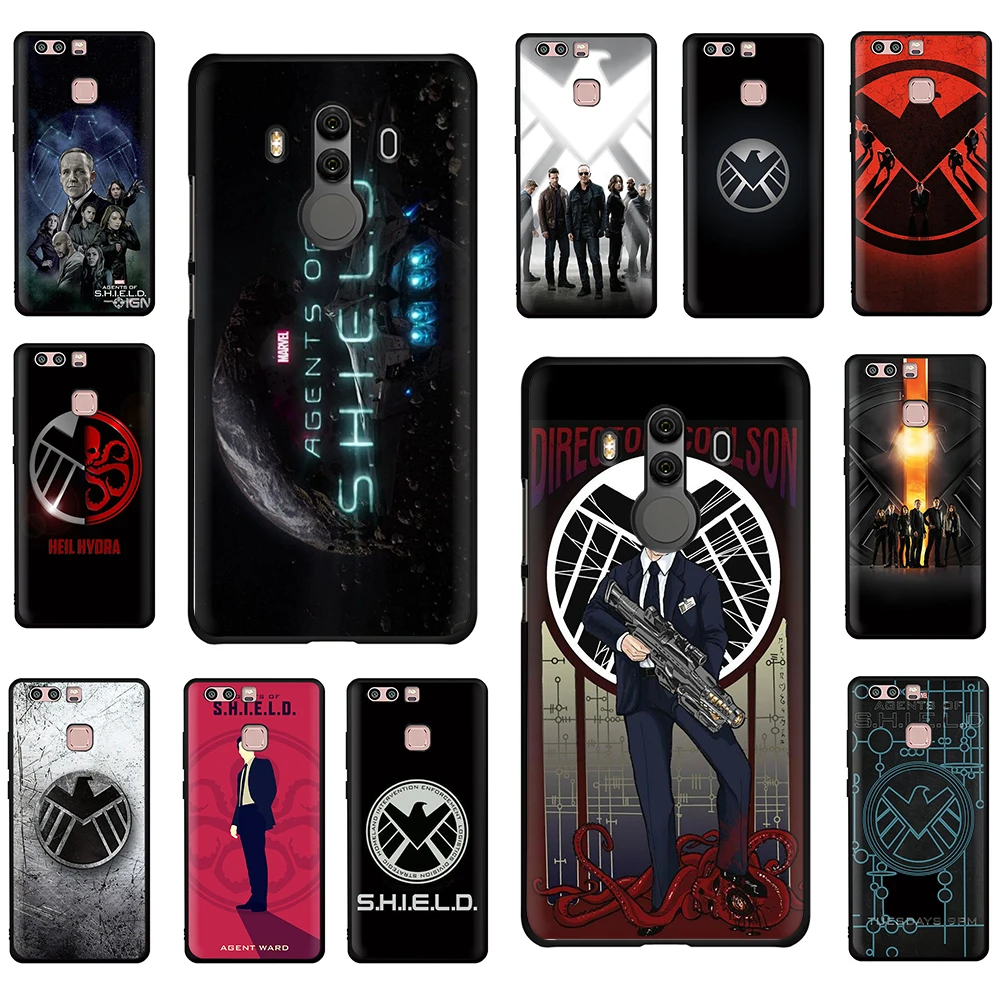 

Marvel's Agents of shield S.H.I.E.L.D Soft Phone Cover Case For Huawei P8 9 Lite 2017 P10 Lite P20 30 Lite Pro
