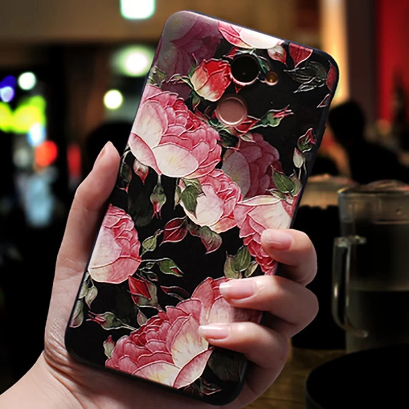 3D с тиснением и изображением Coque для huawei Honor 8X вид 20 6A 7A 9 10 играть Коврики P10 P30 P20 Lite