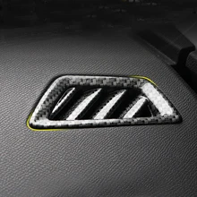 Carbon Fiber Color Interior Upper AC Vent Outlet Cover Trim 2PCS Left Hand Drive For Peugeot 3008 GT 5008 GT 2017 2018