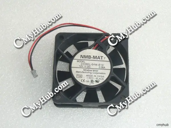 Натуральная Для NMB-MAT 2406KL-04W-B10 T06 DC12V 0.06A 2pin 2 провода видео-телефон двери 6015 60X60X15 мм