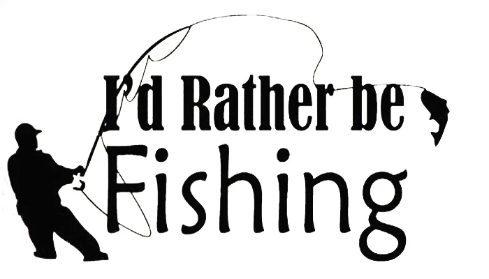 Download Pattern Wall Sticker Decal Quote Vinyl Rather be Fishing ...