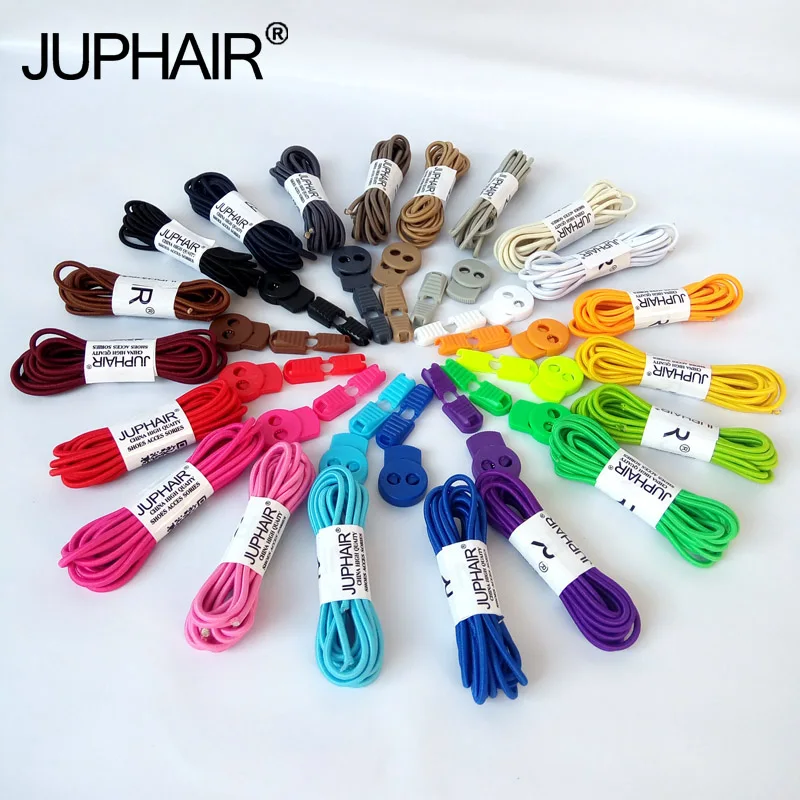 

New 1 Pair Fast Wear Lazy Adult Child Shoes Laces Locking Elastic Shoestrings Running Jogging Triathlon Running Fitness Shoelace