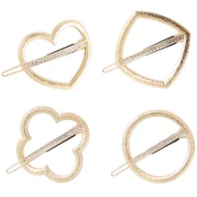 Заколки для волос для Для женщин аксессуары для волос анфас геометрических полигональные шпилька сердце-Формованный головной убор G0508