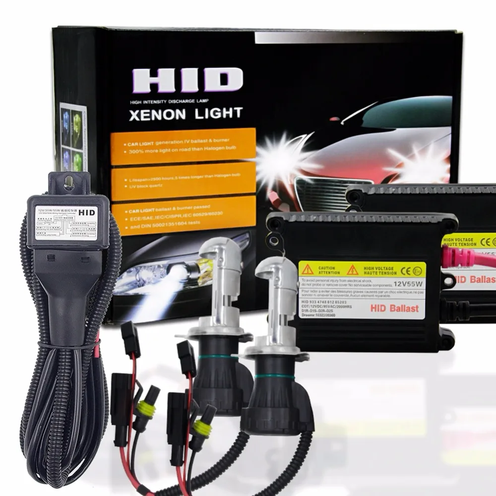 1 Set H4 9004/9007 H13 HID Xenon Headlight Conversion Kit Car Xenon